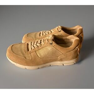 Birkenstock Cincinnati  Leather Tan Suede Gold Sneaker Sand Women US 7/EU 38